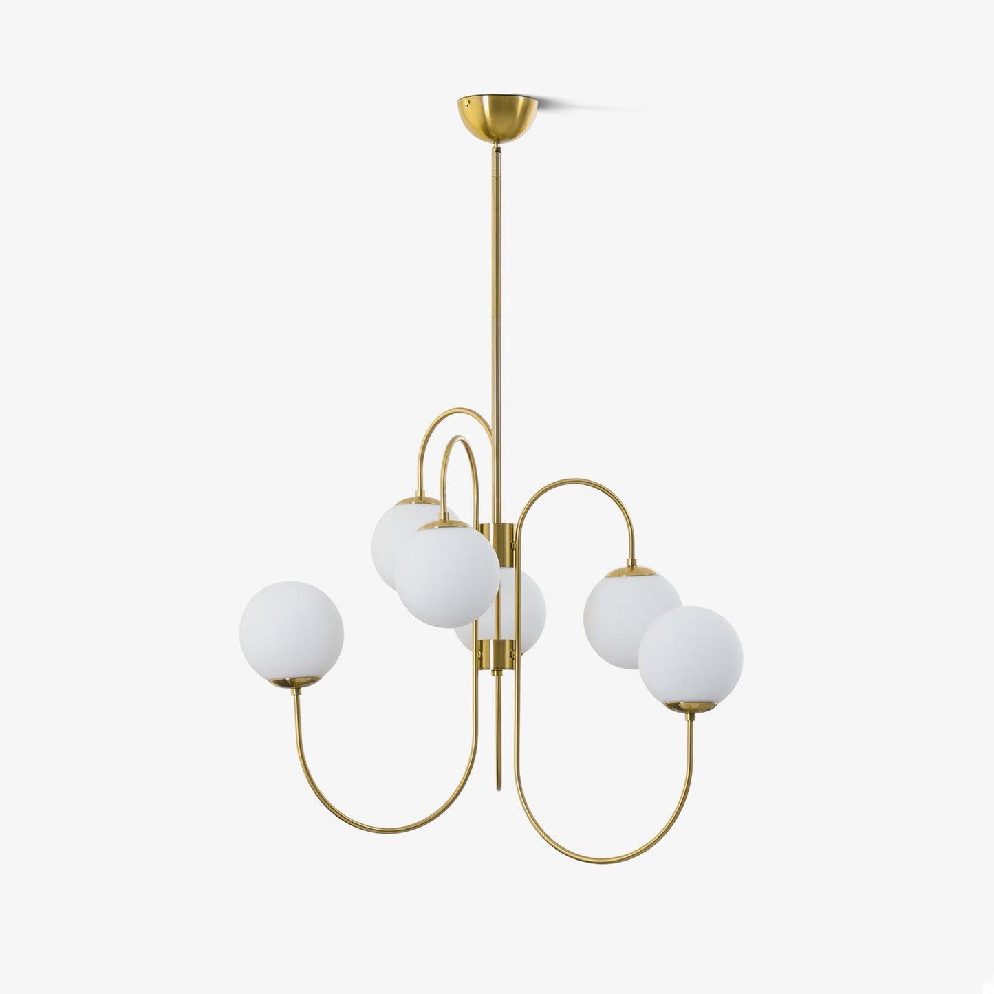 Elegant Gooseneck Chandelier with Adjustable Arms and LED Compatibilit