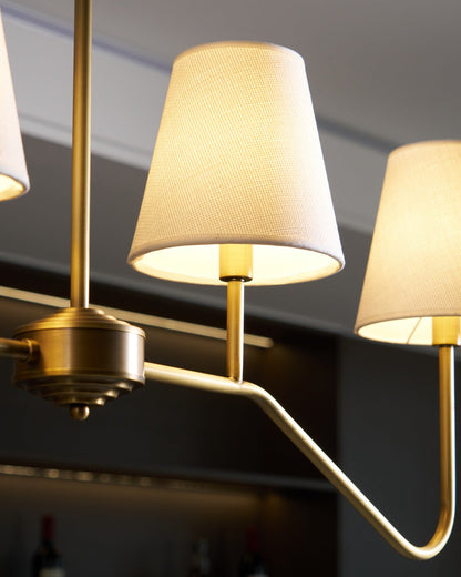 Granteau Modern Chandelier with Adjustable Height and Crystal Accents