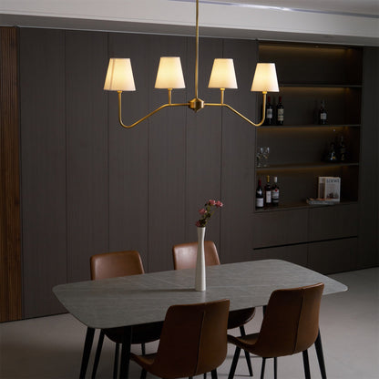 Granteau Modern Chandelier with Adjustable Height and Crystal Accents