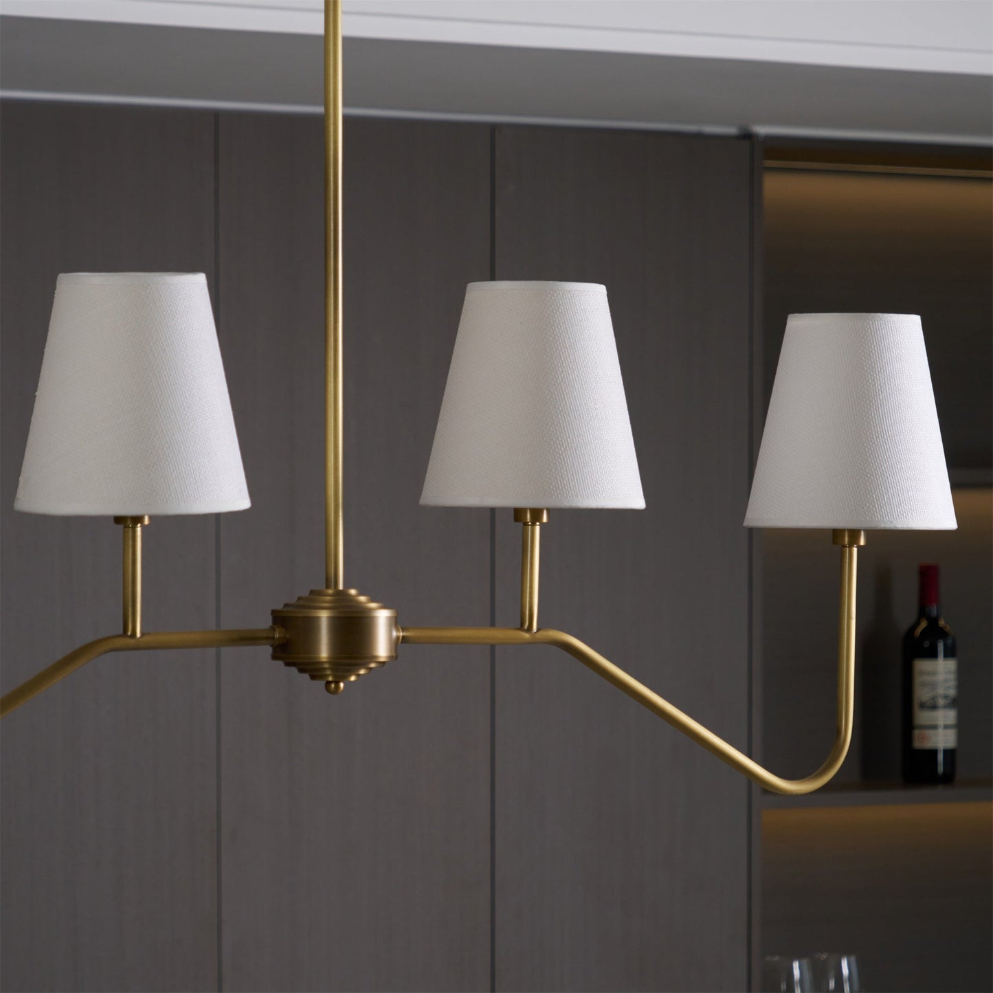 Granteau Modern Chandelier with Adjustable Height and Crystal Accents