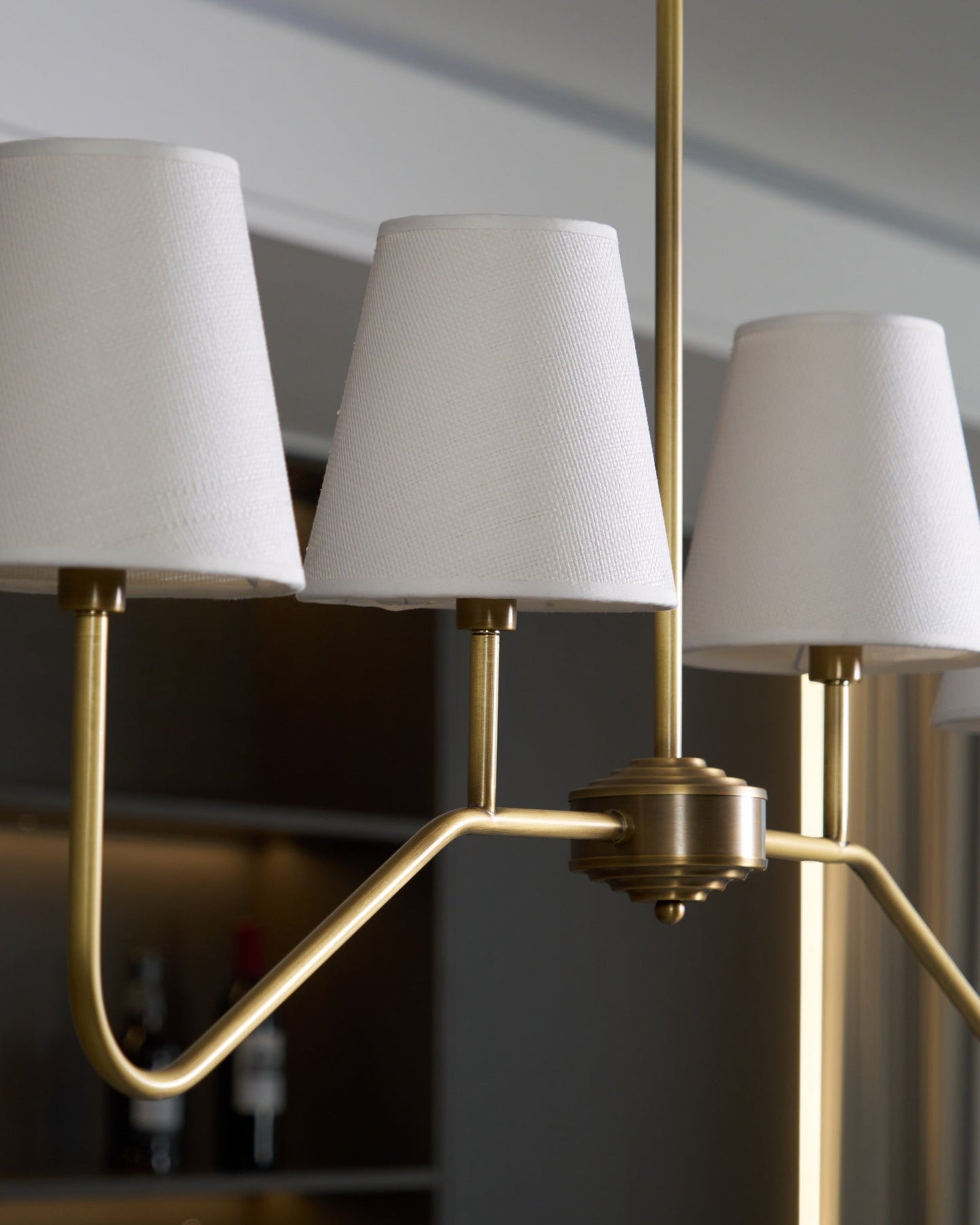 Granteau Modern Chandelier with Adjustable Height and Crystal Accents