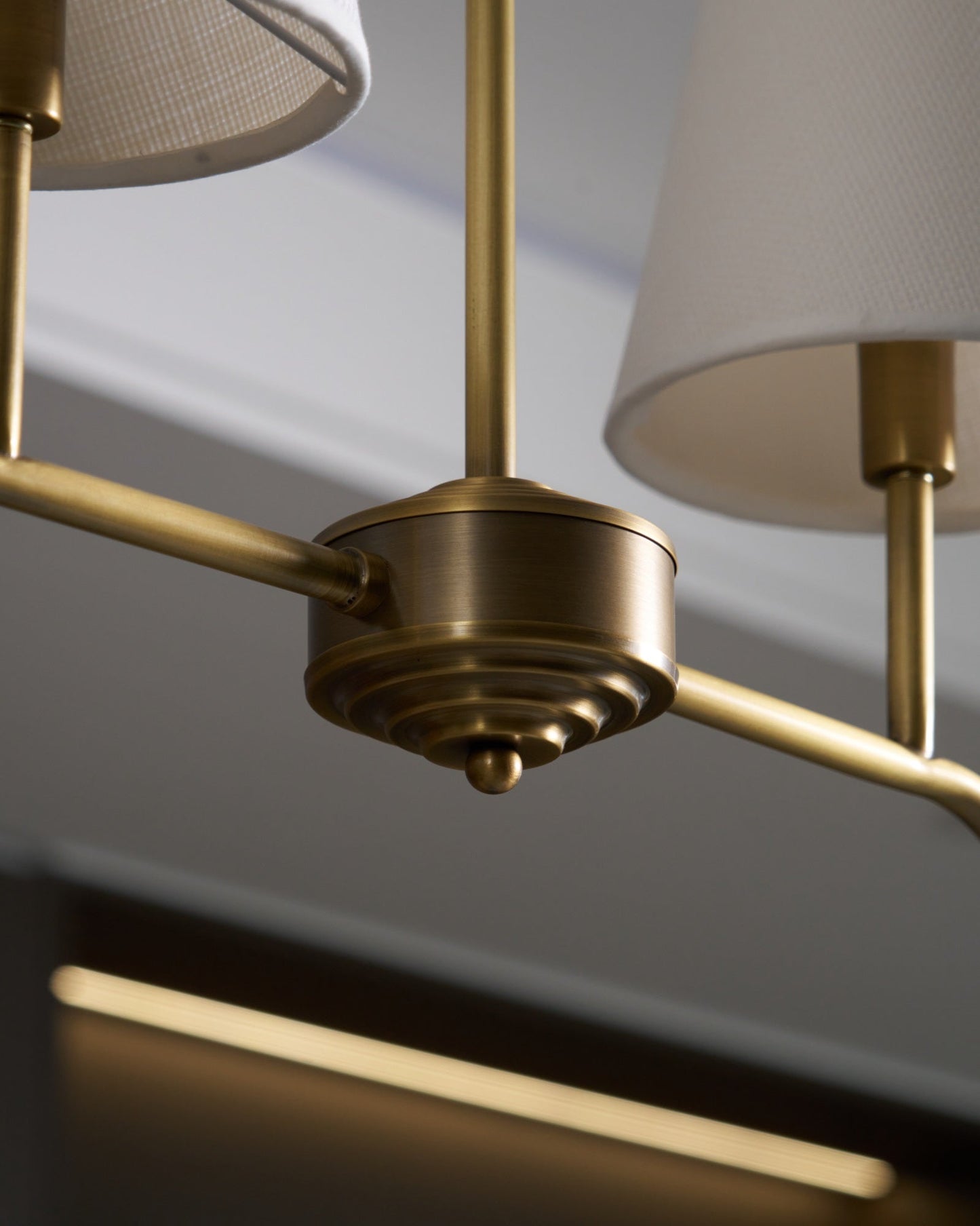 Granteau Modern Chandelier with Adjustable Height and Crystal Accents