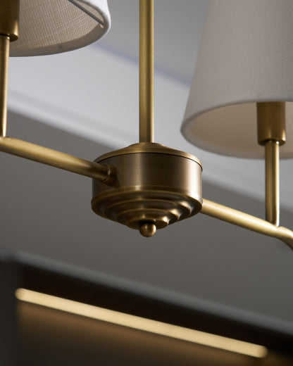 Granteau Modern Chandelier with Adjustable Height and Crystal Accents