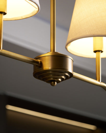 Granteau Modern Chandelier with Adjustable Height and Crystal Accents
