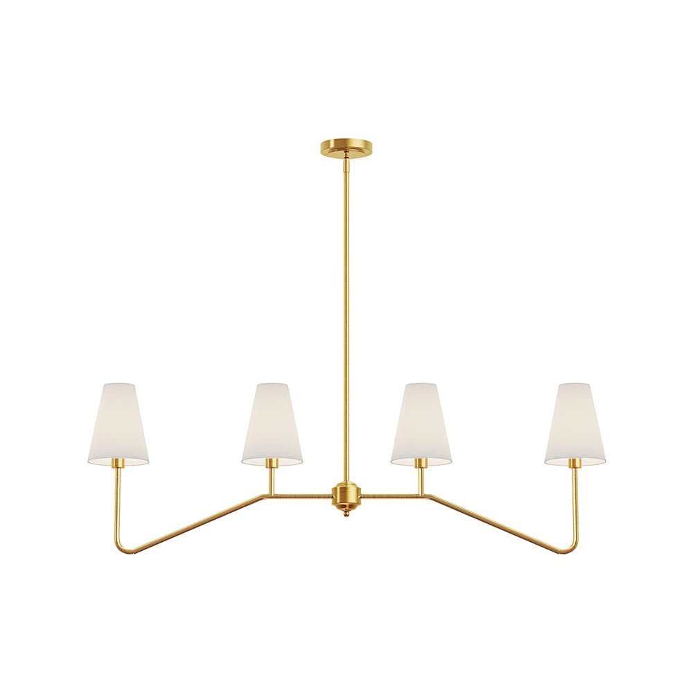 Granteau Modern Chandelier with Adjustable Height and Crystal Accents