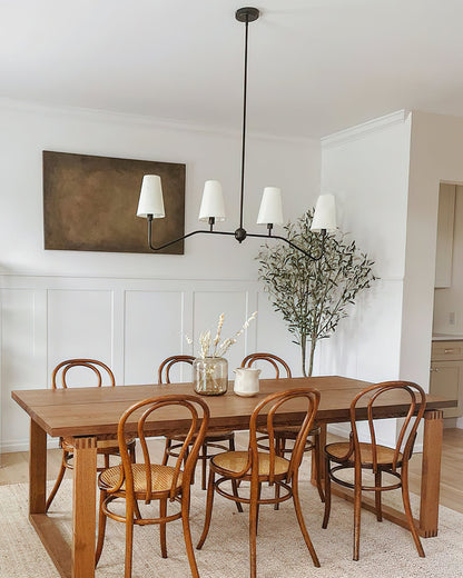 Granteau Modern Chandelier with Adjustable Height and Crystal Accents