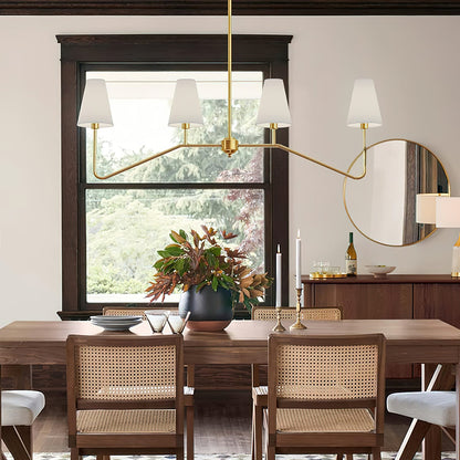 Granteau Modern Chandelier with Adjustable Height and Crystal Accents