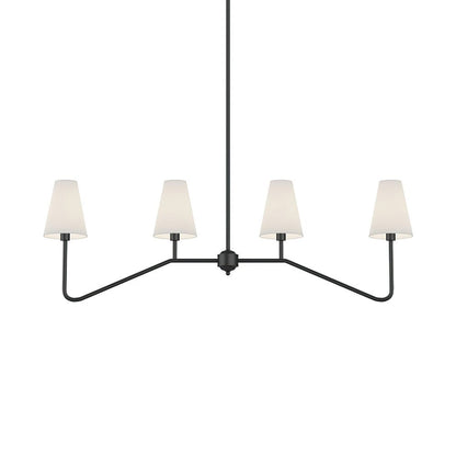 Granteau Modern Chandelier with Adjustable Height and Crystal Accents
