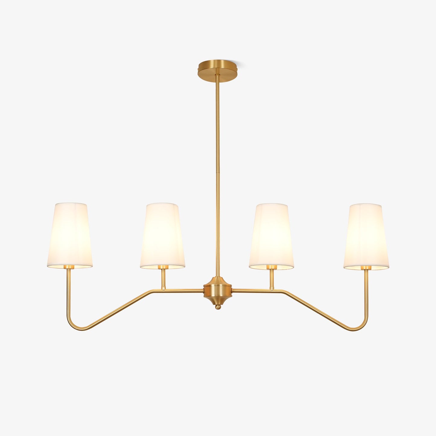 Granteau Modern Chandelier with Adjustable Height and Crystal Accents