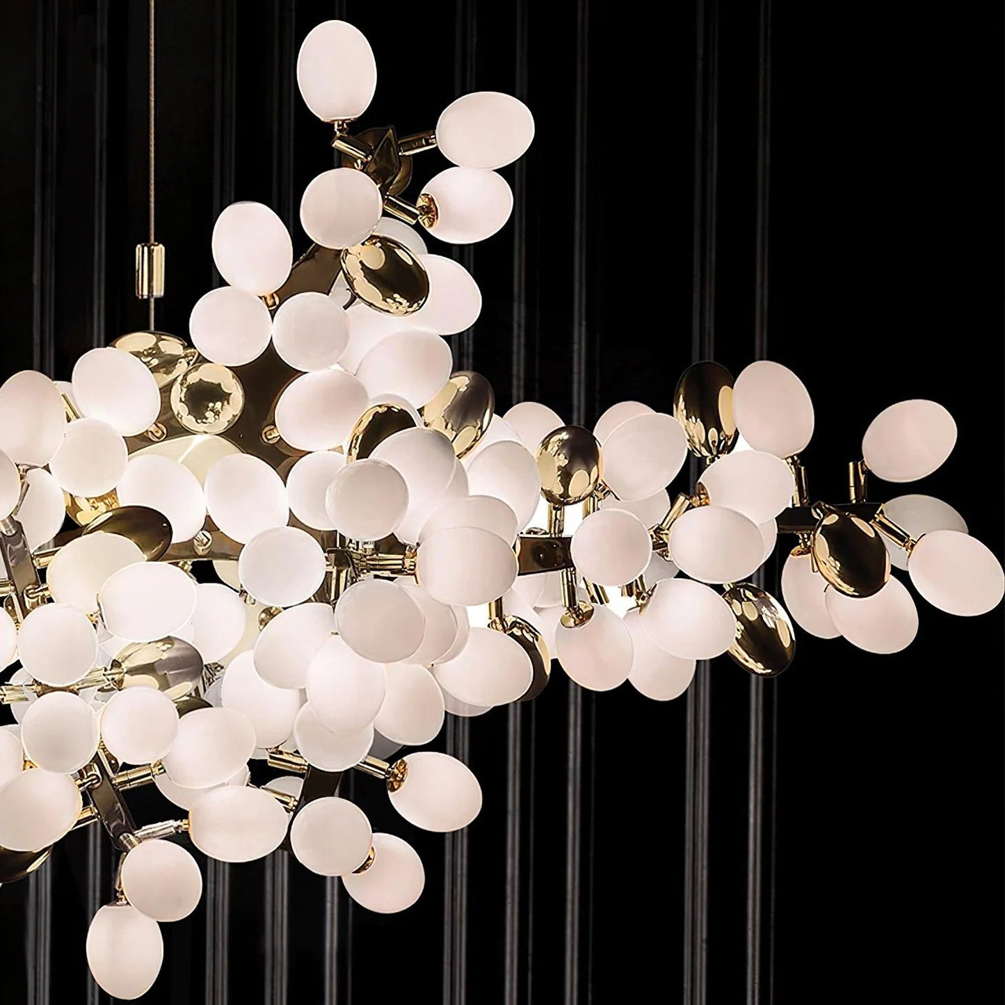 Selene Droplet Chandelier - Elegant Crystal Design with Adjustable Hei