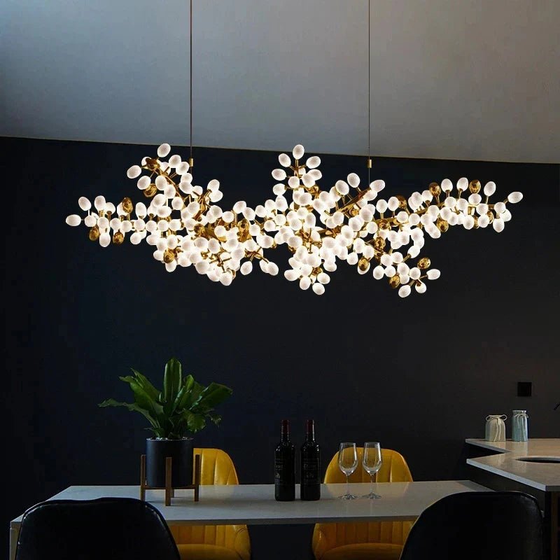 Selene Droplet Chandelier - Elegant Crystal Design with Adjustable Hei