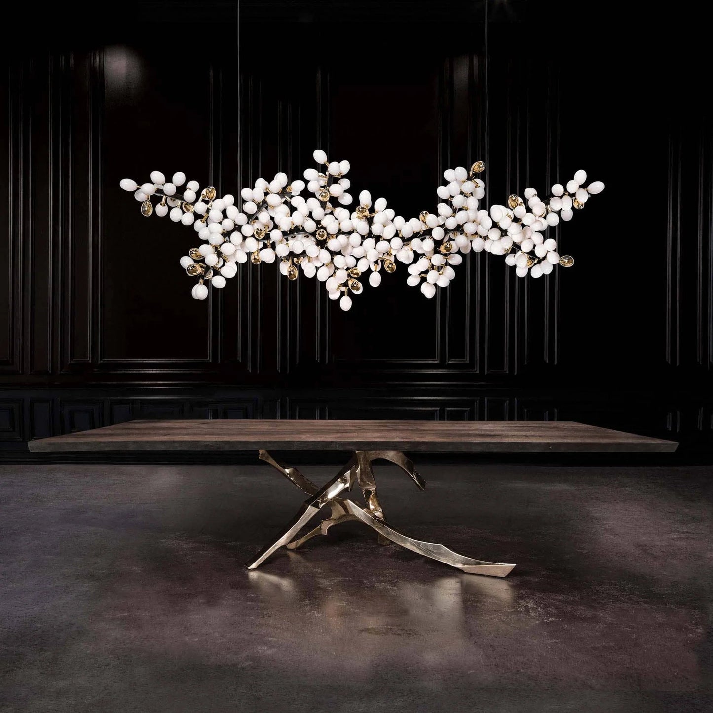 Selene Droplet Chandelier - Elegant Crystal Design with Adjustable Hei