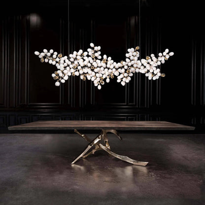 Selene Droplet Chandelier - Elegant Crystal Design with Adjustable Hei