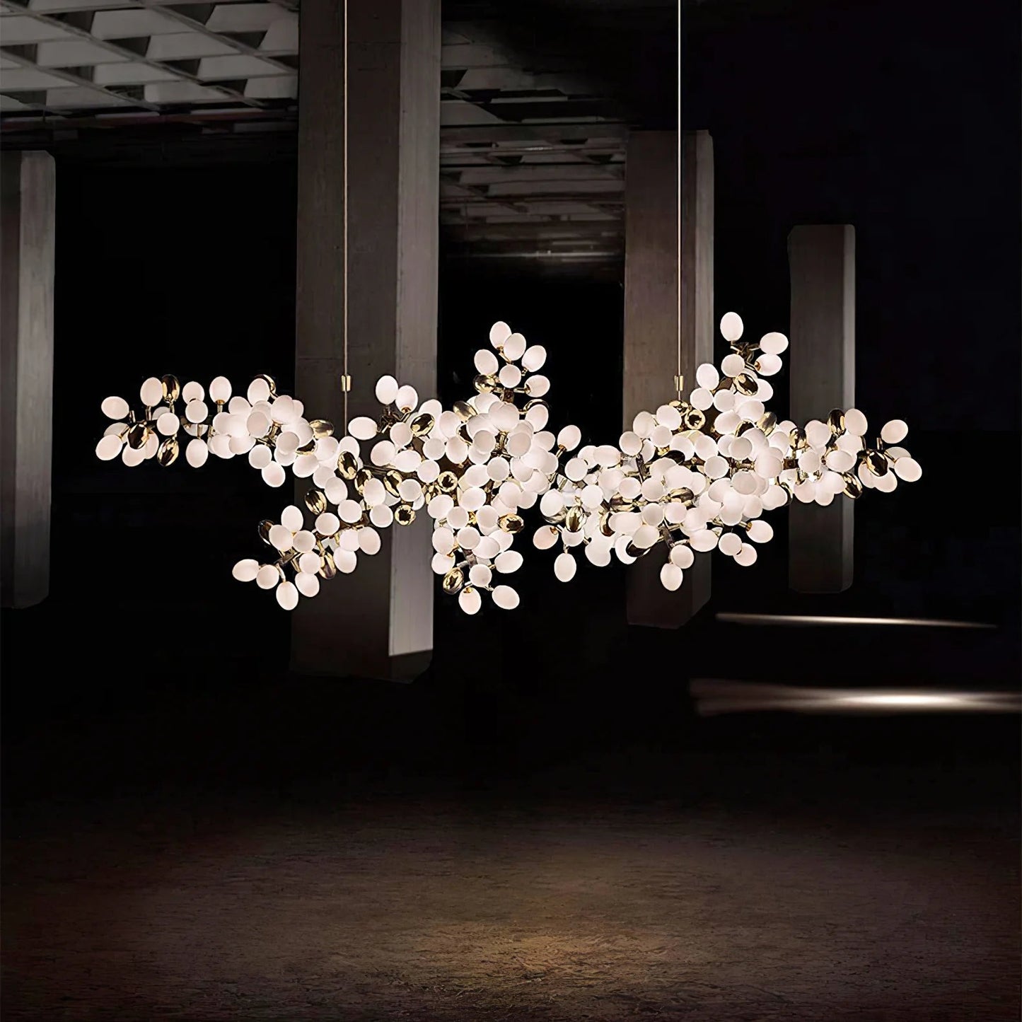 Selene Droplet Chandelier - Elegant Crystal Design with Adjustable Hei