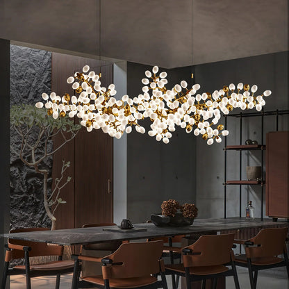Selene Droplet Chandelier - Elegant Crystal Design with Adjustable Hei