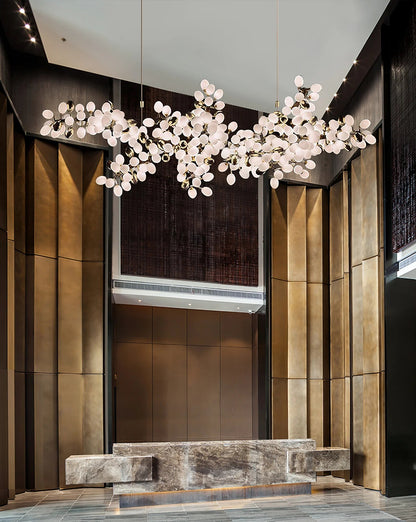 Selene Droplet Chandelier - Elegant Crystal Design with Adjustable Hei
