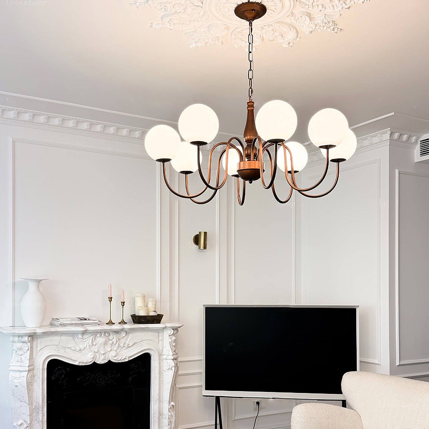 Grove Balls Chandelier - Elegant Lighting with Adjustable Height & LED