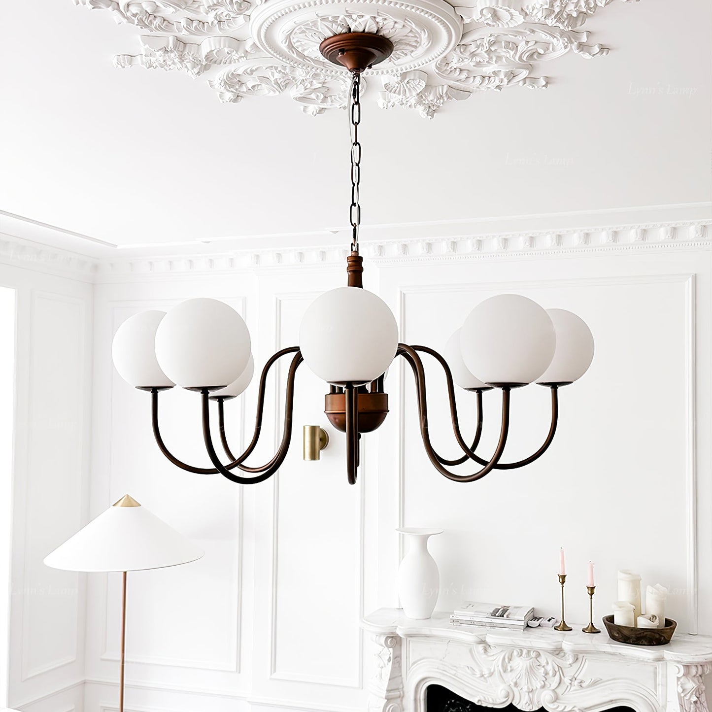 Grove Balls Chandelier - Elegant Lighting with Adjustable Height & LED