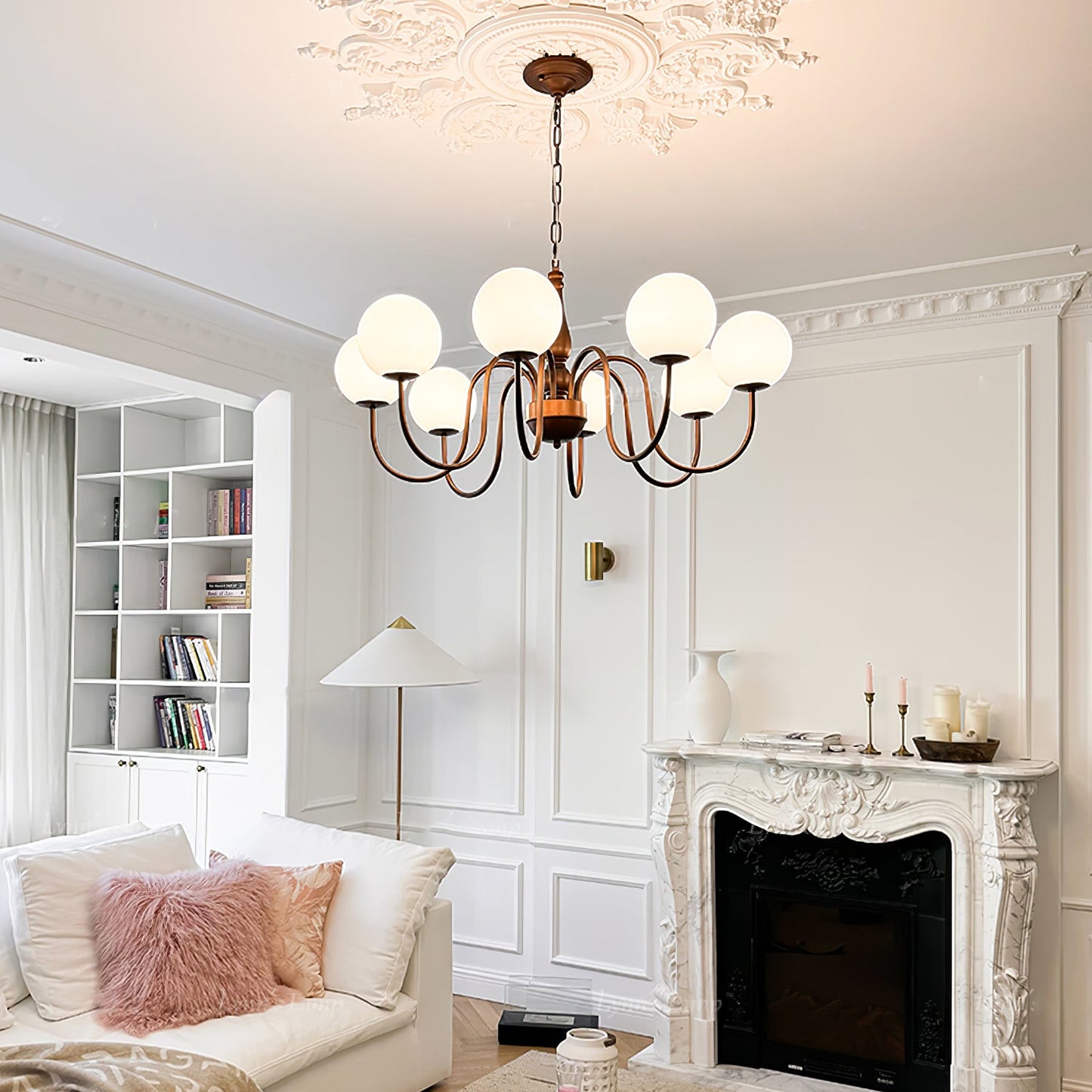 Grove Balls Chandelier - Elegant Lighting with Adjustable Height & LED
