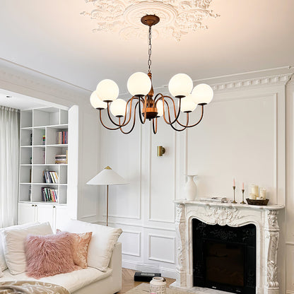 Grove Balls Chandelier - Elegant Lighting with Adjustable Height & LED