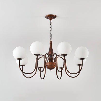 Grove Balls Chandelier - Elegant Lighting with Adjustable Height & LED