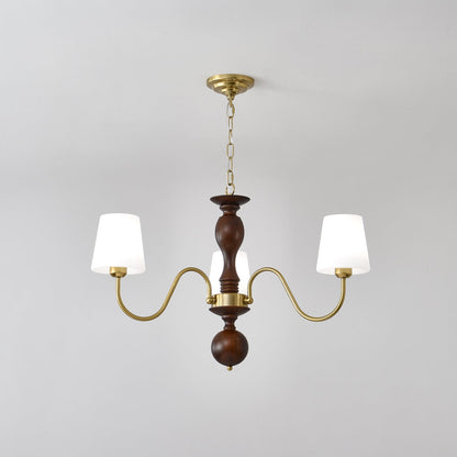 Grove Haven Chandelier - Elegant Design with Adjustable Height & LED B