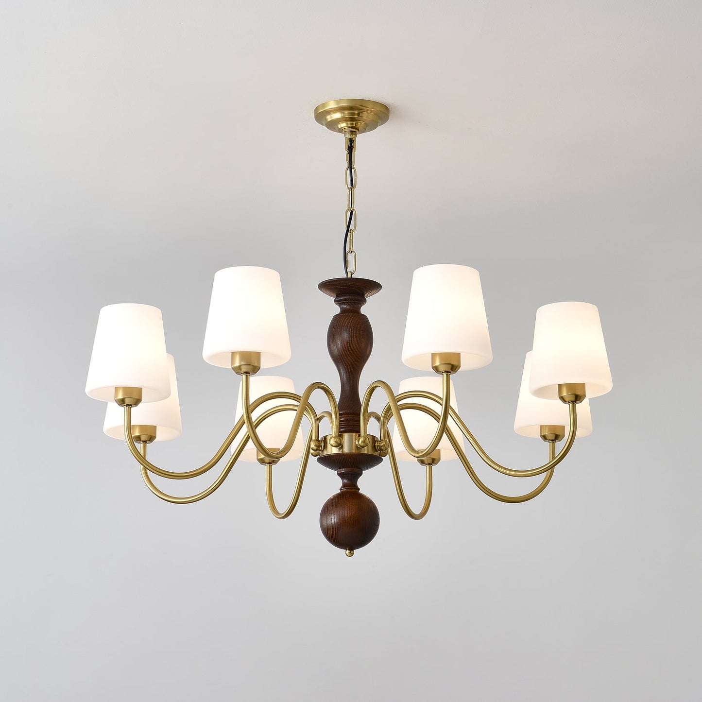 Grove Haven Chandelier - Elegant Design with Adjustable Height & LED B