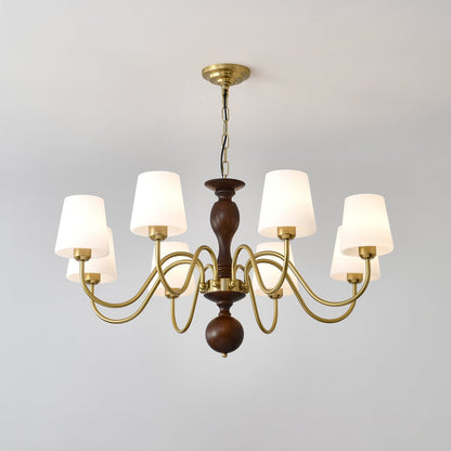 Grove Haven Chandelier - Elegant Design with Adjustable Height & LED B