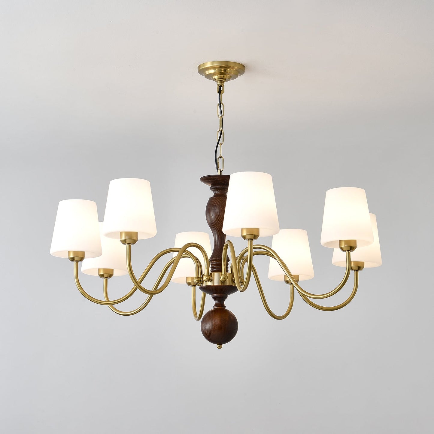 Grove Haven Chandelier - Elegant Design with Adjustable Height & LED B