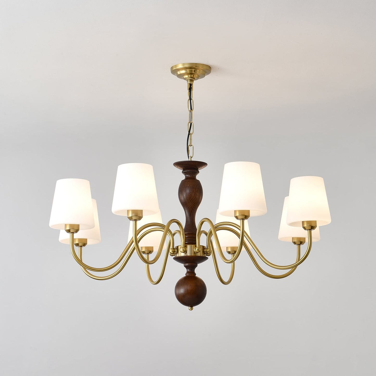 Grove Haven Chandelier - Elegant Design with Adjustable Height & LED B