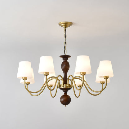 Grove Haven Chandelier - Elegant Design with Adjustable Height & LED B