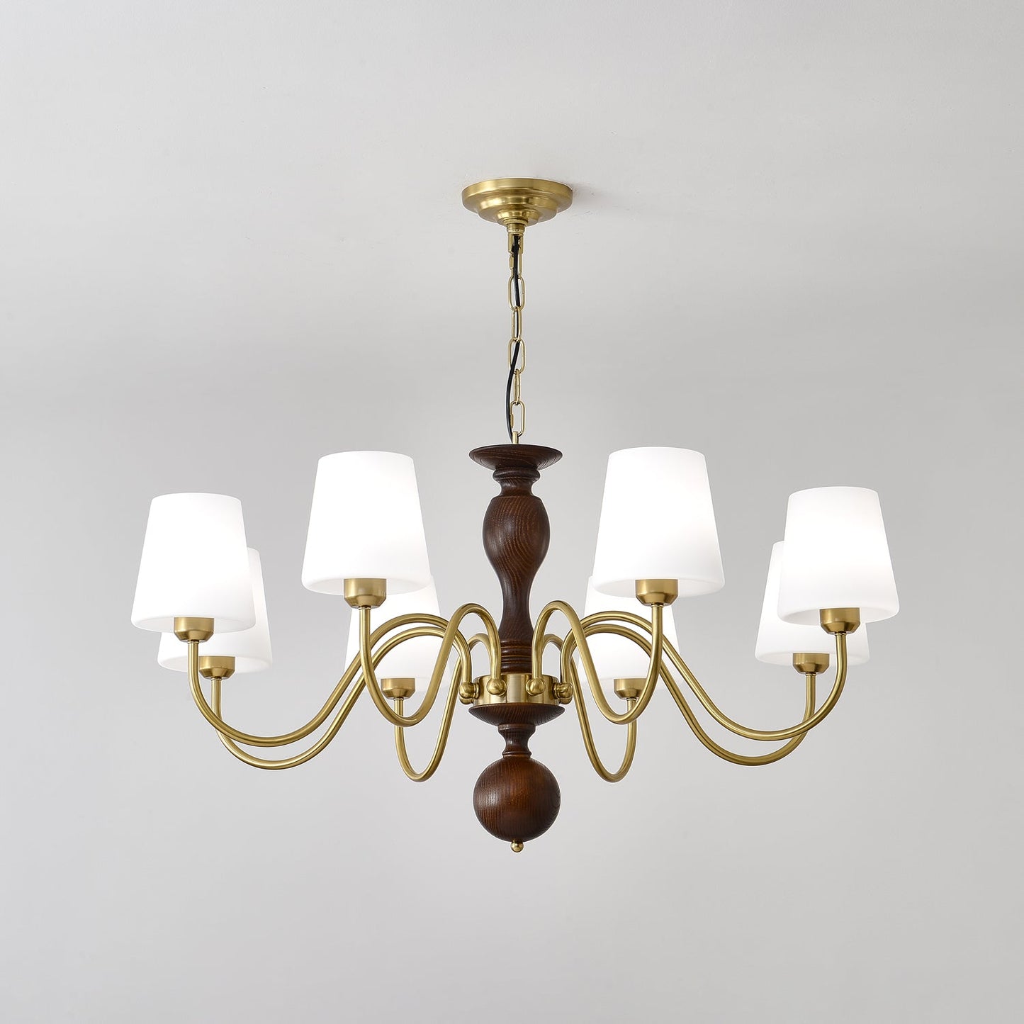 Grove Haven Chandelier - Elegant Design with Adjustable Height & LED B