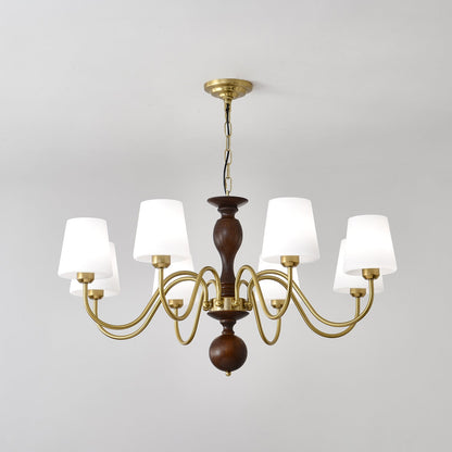 Grove Haven Chandelier - Elegant Design with Adjustable Height & LED B