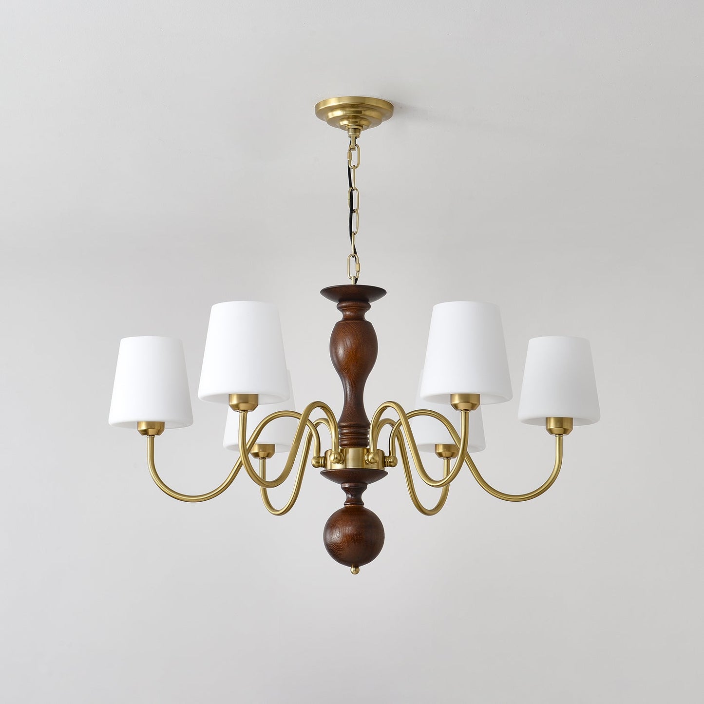 Grove Haven Chandelier - Elegant Design with Adjustable Height & LED B