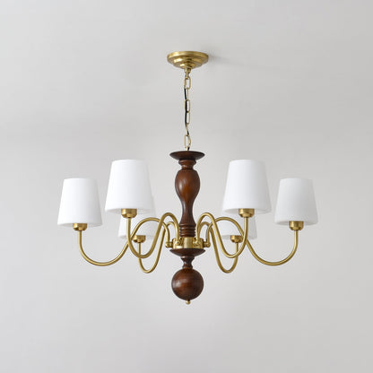 Grove Haven Chandelier - Elegant Design with Adjustable Height & LED B