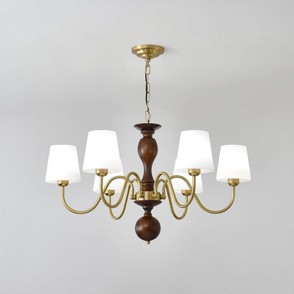 Grove Haven Chandelier - Elegant Design with Adjustable Height & LED B