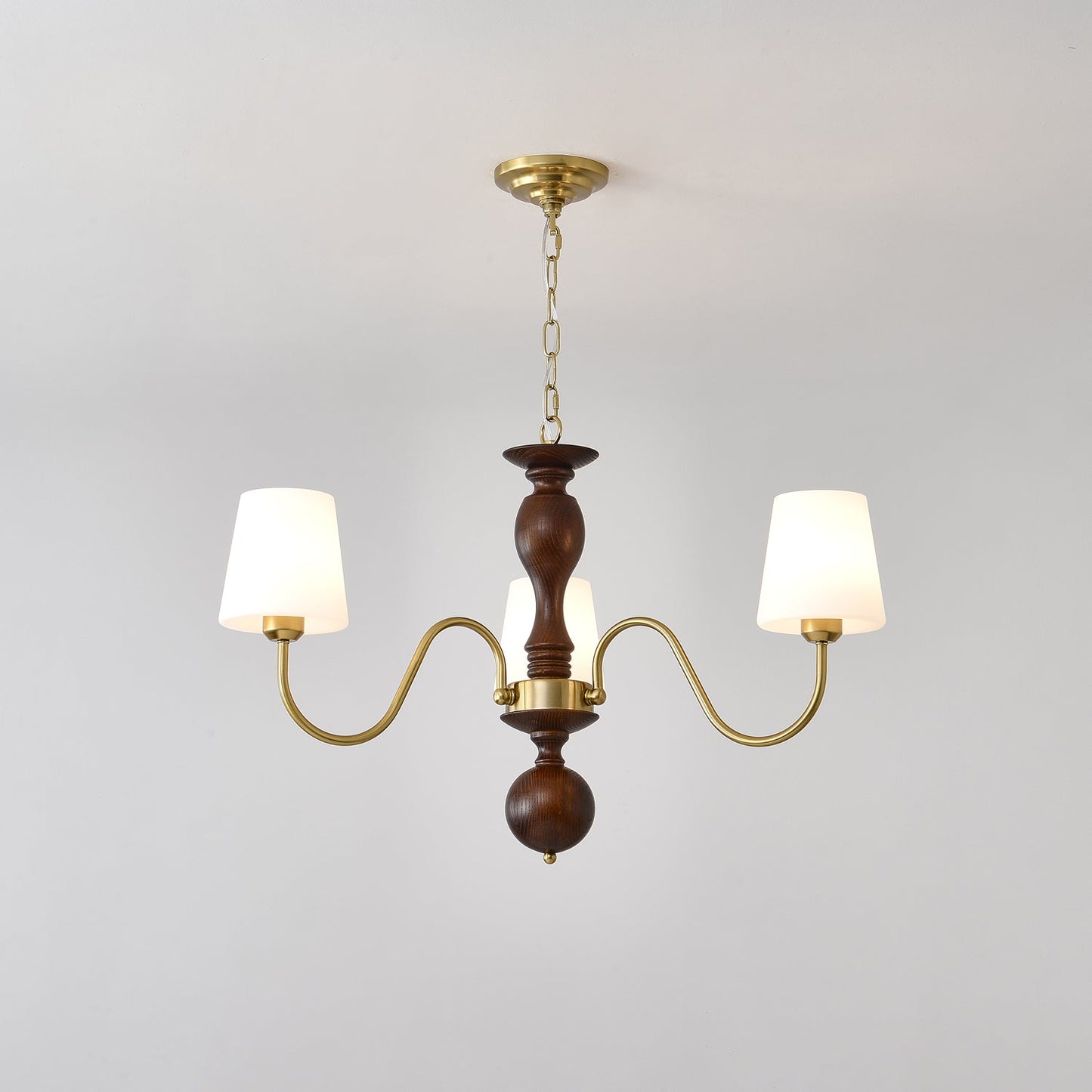 Grove Haven Chandelier - Elegant Design with Adjustable Height & LED B