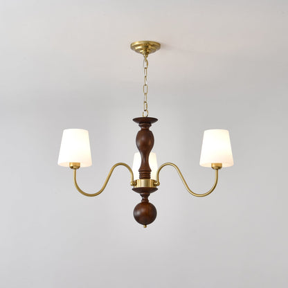 Grove Haven Chandelier - Elegant Design with Adjustable Height & LED B