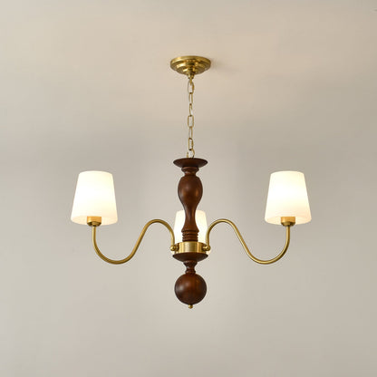 Grove Haven Chandelier - Elegant Design with Adjustable Height & LED B
