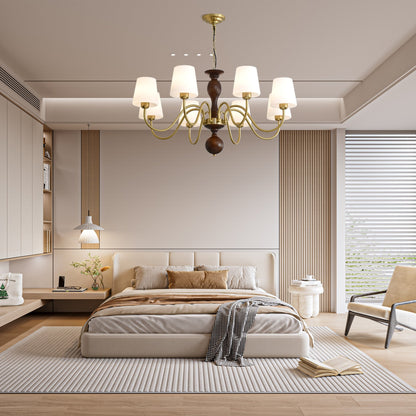 Grove Haven Chandelier - Elegant Design with Adjustable Height & LED B
