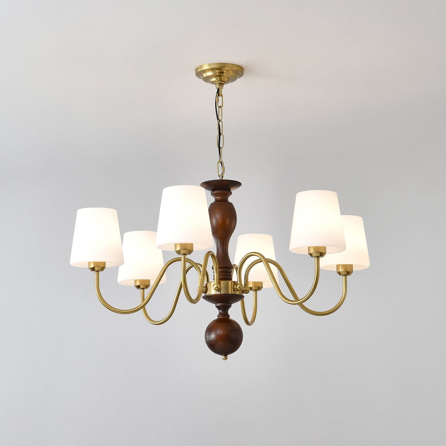 Grove Haven Chandelier - Elegant Design with Adjustable Height & LED B