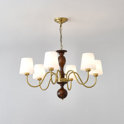 Grove Haven Chandelier - Elegant Design with Adjustable Height & LED B