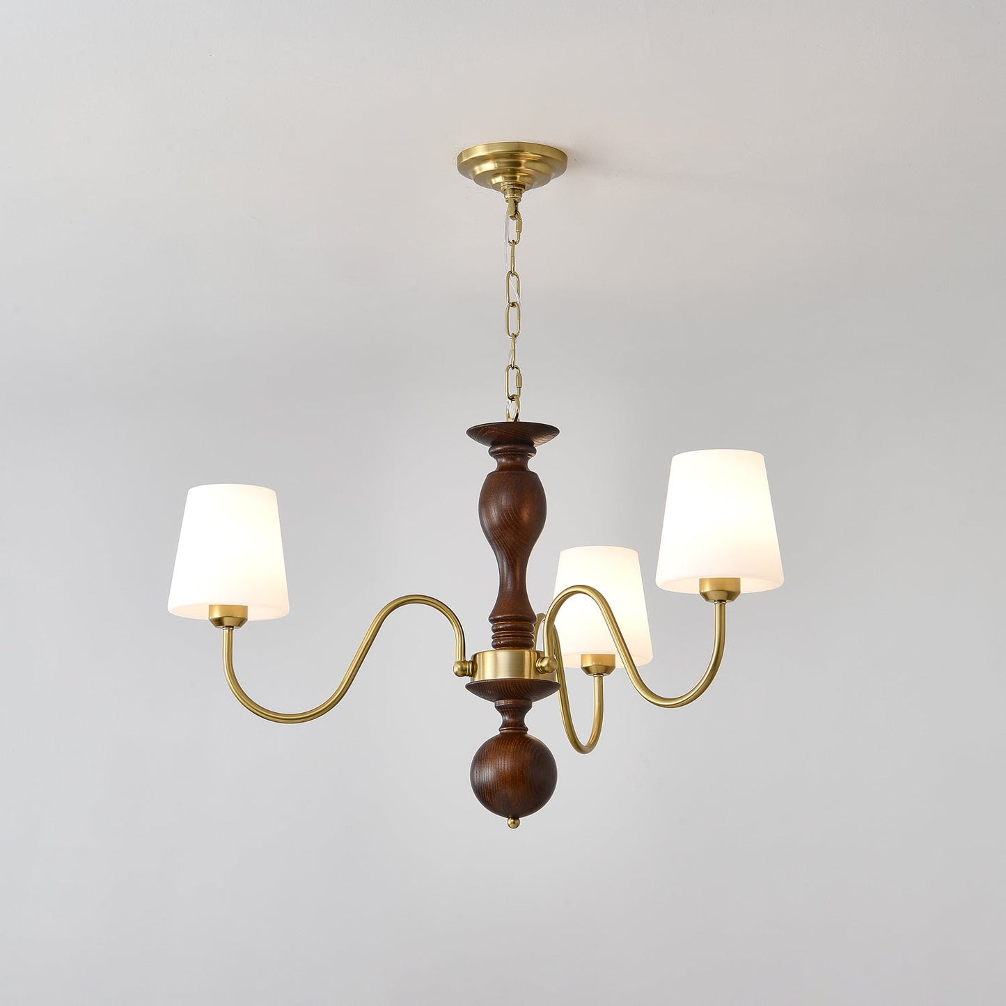 Grove Haven Chandelier - Elegant Design with Adjustable Height & LED B