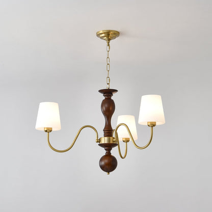 Grove Haven Chandelier - Elegant Design with Adjustable Height & LED B