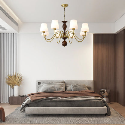 Grove Haven Chandelier - Elegant Design with Adjustable Height & LED B
