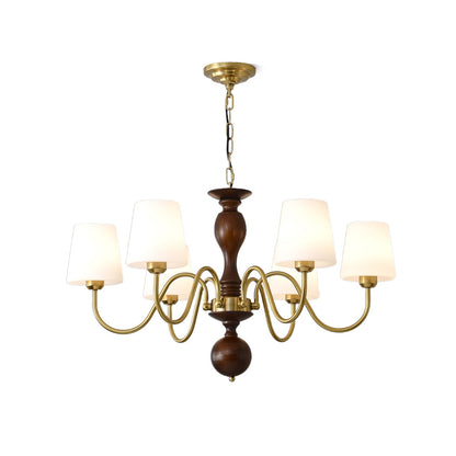 Grove Haven Chandelier - Elegant Design with Adjustable Height & LED B