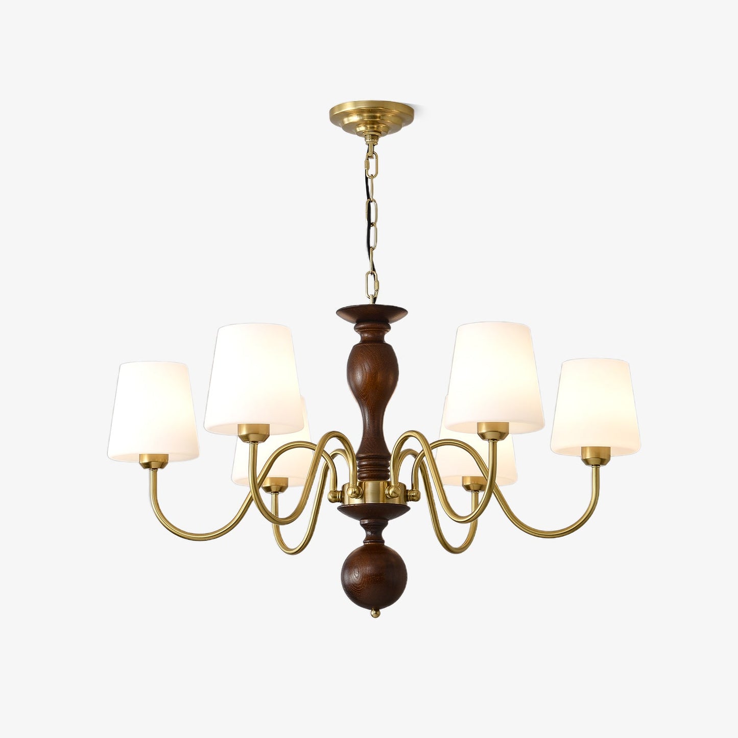 Grove Haven Chandelier - Elegant Design with Adjustable Height & LED B