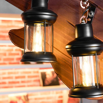 Guitar Pendant Light - Adjustable Height, Vintage Design, Warm Glow