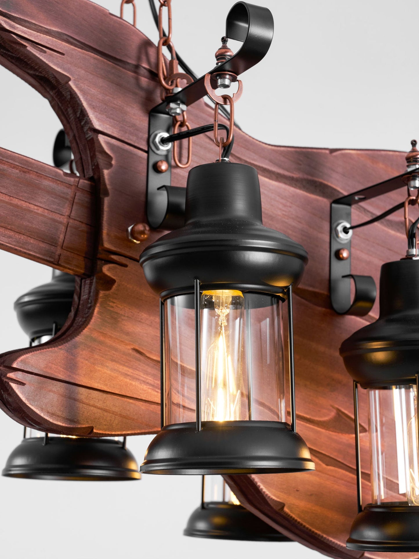 Guitar Pendant Light - Adjustable Height, Vintage Design, Warm Glow