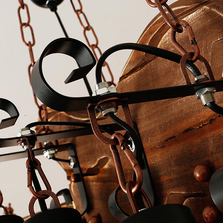 Guitar Pendant Light - Adjustable Height, Vintage Design, Warm Glow